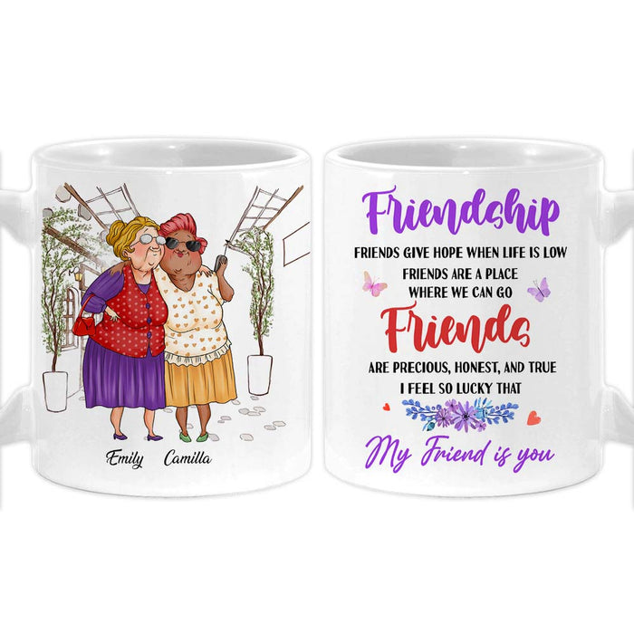 Personalized Friends Gift I Feel So Lucky That  My Friend Is You Mug 30980 1
