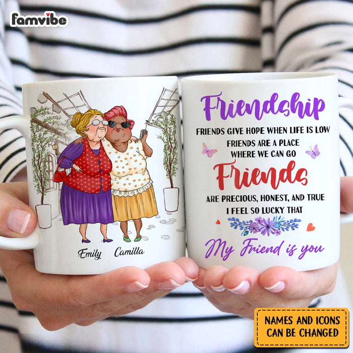 Personalized Friends Gift I Feel So Lucky That  My Friend Is You Mug 30980 1