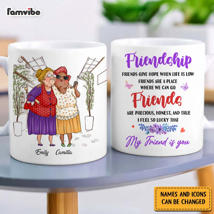Personalized Friends Gift I Feel So Lucky That  My Friend Is You Mug 30980 1