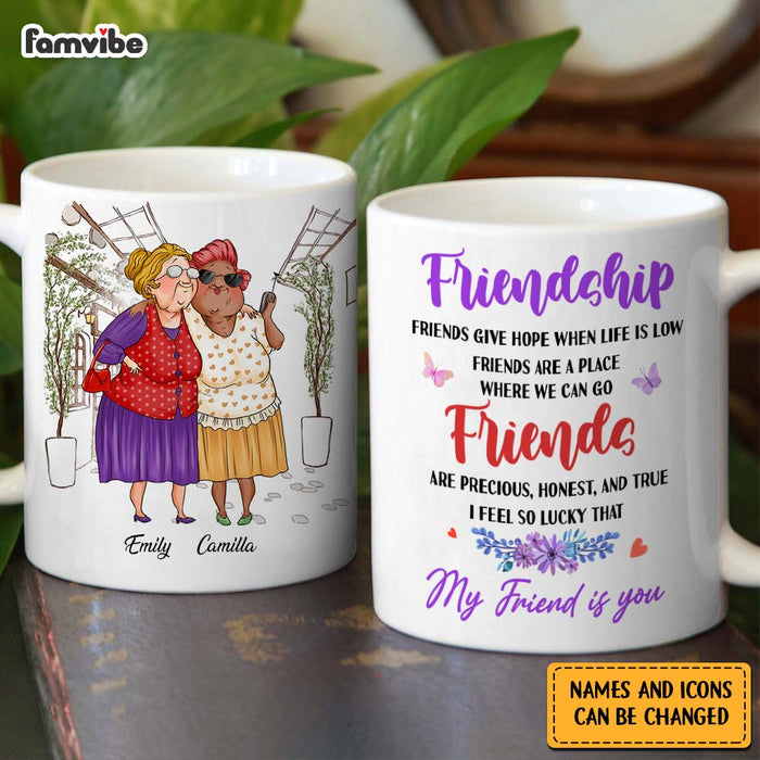 Personalized Friends Gift I Feel So Lucky That  My Friend Is You Mug 30980 1
