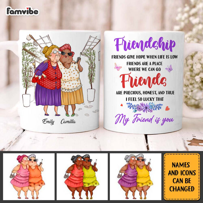 Personalized Friends Gift I Feel So Lucky That  My Friend Is You Mug 30980 1