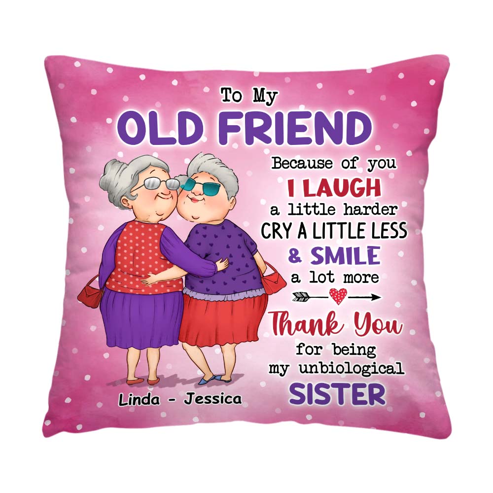 Personalized Gift For Friends Thank You Pillow 30981 Primary Mockup