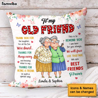 Personalized Gift For Friends I Am Here for You Always Polka Dot Pillow 30984 thumb 1