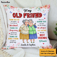 Personalized Gift For Friends I Am Here for You Always Polka Dot Pillow 30984 thumb 1