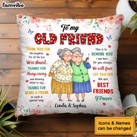 Personalized Gift For Friends I Am Here for You Always Polka Dot Pillow 30984 thumb 1