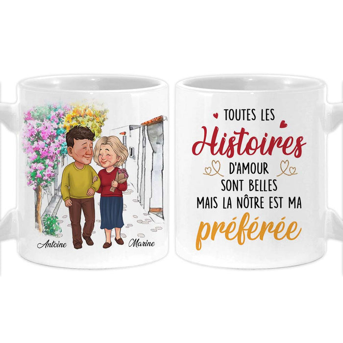 Personalized Couple French Toutes Les  Histoires Mug 30988 1