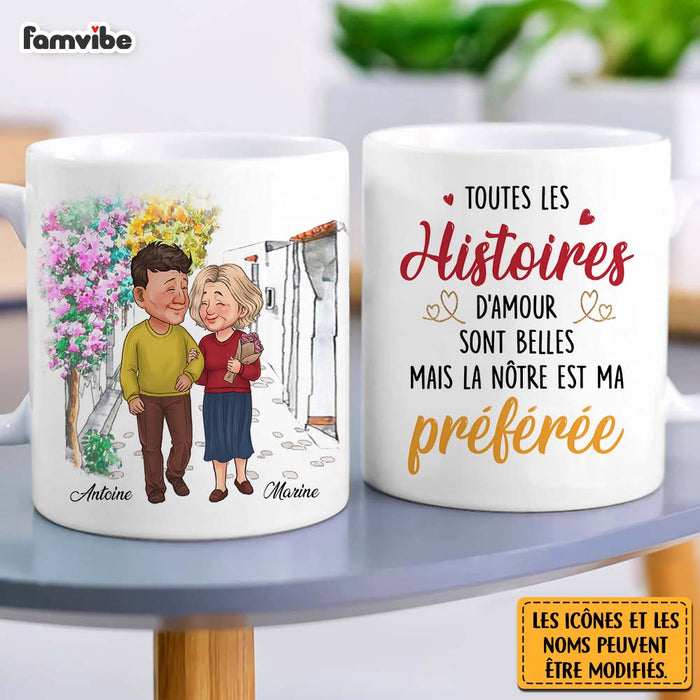 Personalized Couple French Toutes Les  Histoires Mug 30988 1