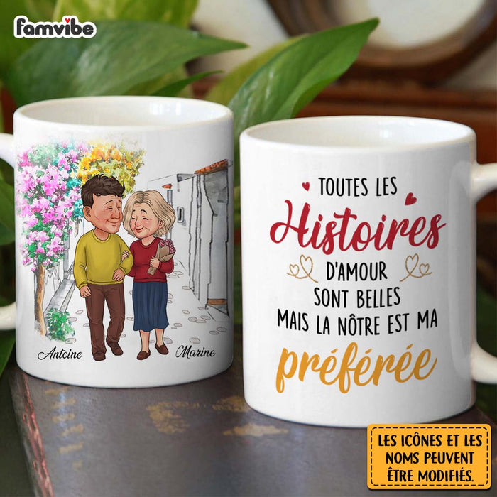Personalized Couple French Toutes Les  Histoires Mug 30988 1