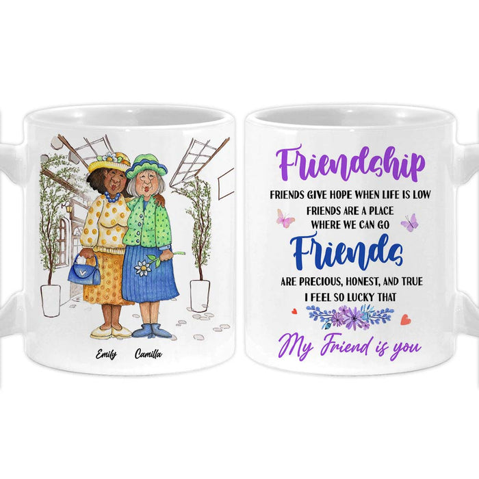Personalized Friends Gift I Feel So Lucky That  My Friend Is You Mug 31216 1