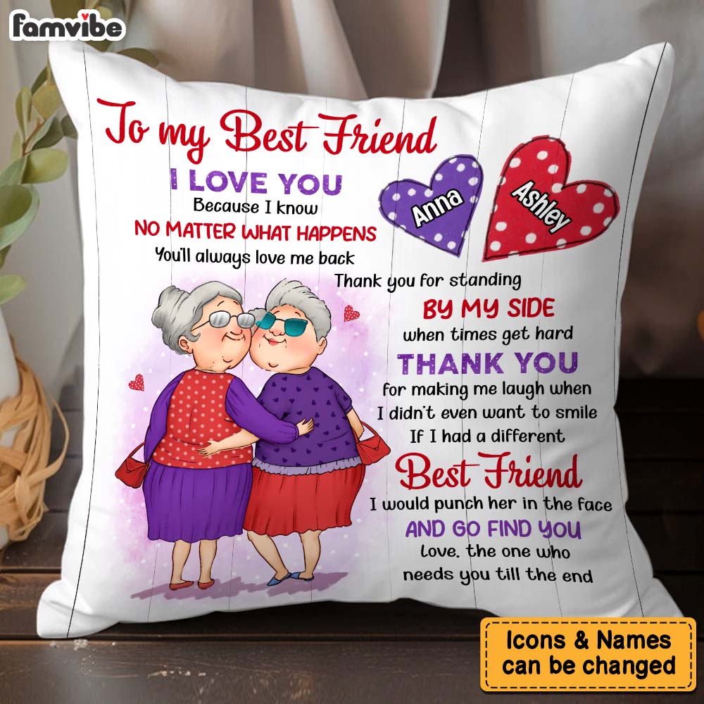 Personalized Gift For Friends Need You Till The End Pillow 30996 Primary Mockup