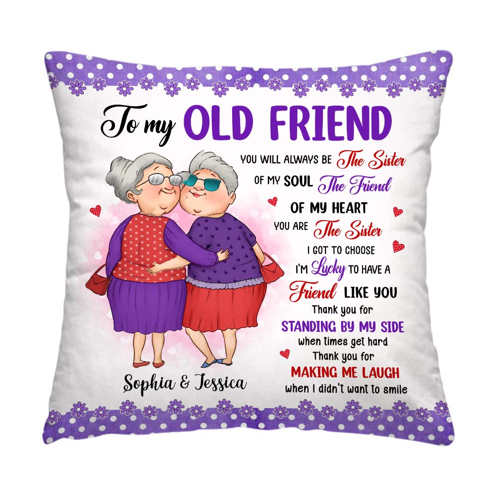 Personalized Gift For Friends The Sister Of My Soul Pillow 30998 Primary Mockup