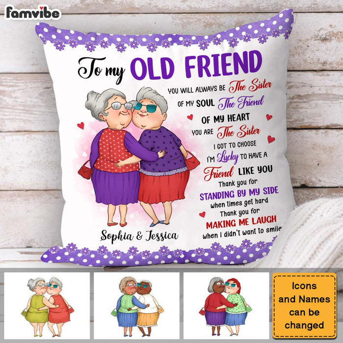Personalized Gift For Friends The Sister Of My Soul Pillow 30998 1