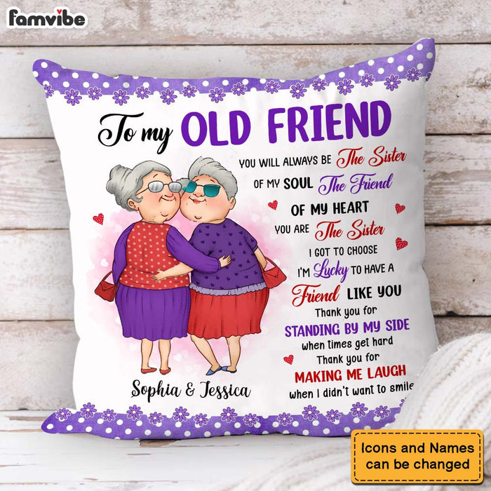 Personalized Gift For Friends The Sister Of My Soul Pillow 30998 1