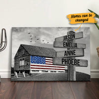 Personalized Street Sign Barn American Canvas JL272 81O34 thumb 1