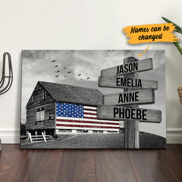 Personalized Street Sign Barn American Canvas JL272 81O34 1