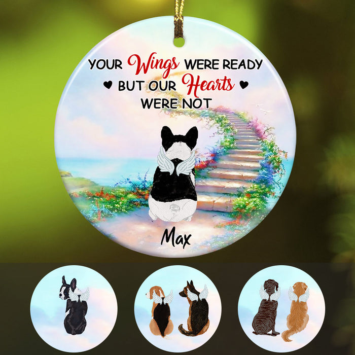 Personalized Your Wings Were Ready Dog Memorial  Ornament OB251 67O53 1