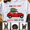 Personalized Girl Dog Christmas Car T Shirt OB163 81O47 1