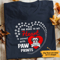 Personalized Dog Mom Road To My Heart T Shirt MR112 95O47 thumb 1