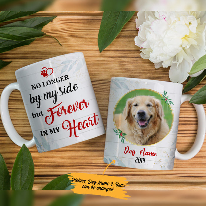 Personalized No Longer By My Side Dog Memorial  MDF Mug NB101 73O36 1