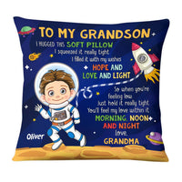 Personalized Gift For Grandson Astronaut Space Theme Pillow 31001 thumb 1