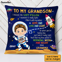 Personalized Gift For Grandson Astronaut Space Theme Pillow 31001 thumb 1