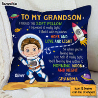 Personalized Gift For Grandson Astronaut Space Theme Pillow 31001 thumb 1
