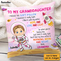 Personalized Gift For Grandson Astronaut Space Theme Pillow 31001 thumb 1