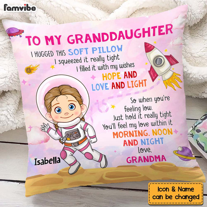 Personalized Gift For Grandson Astronaut Space Theme Pillow 31001 1