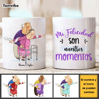 Personalized Spanish Couple Gift Mi Felicidad Son Nuestros Momentos Mug 31009 thumb 1