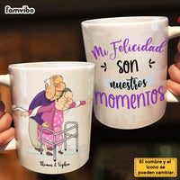 Personalized Spanish Couple Gift Mi Felicidad Son Nuestros Momentos Mug 31009 thumb 1