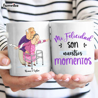 Personalized Spanish Couple Gift Mi Felicidad Son Nuestros Momentos Mug 31009 thumb 1