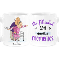 Personalized Spanish Couple Gift Mi Felicidad Son Nuestros Momentos Mug 31009 thumb 1