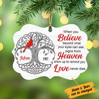 Personalized Cardinal Memorial Benelux Ornament NB161 30O34 thumb 1