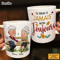 Personalized Couple Gift French Tu Seras À Jamais Mon Toujours Mug 31011 thumb 1