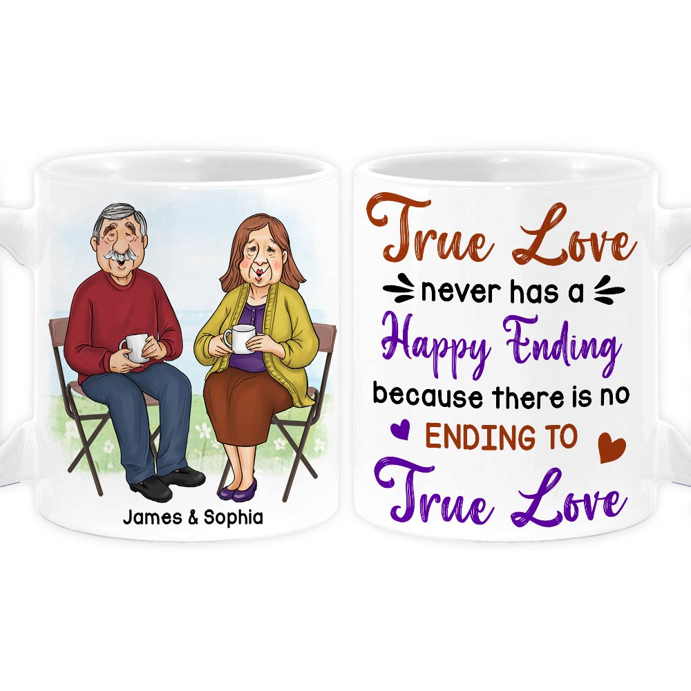 Personalized Couple Gift There Is No Ending To True Love Mug 31027 Primary Mockup