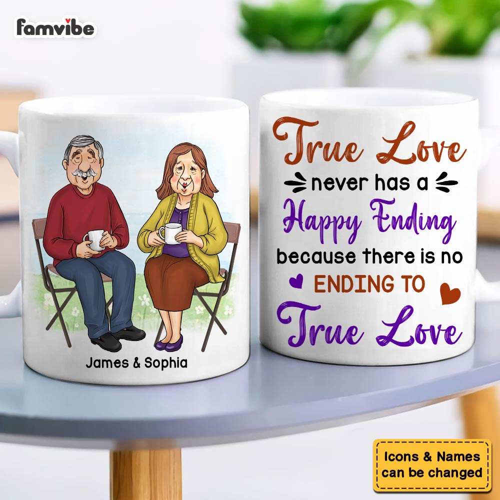 Personalized Couple Gift There Is No Ending To True Love Mug 31027 Primary Mockup