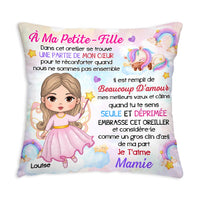 Personalized Gift For Granddaughter Little Fairy Princess French Pillow 31028 thumb 1
