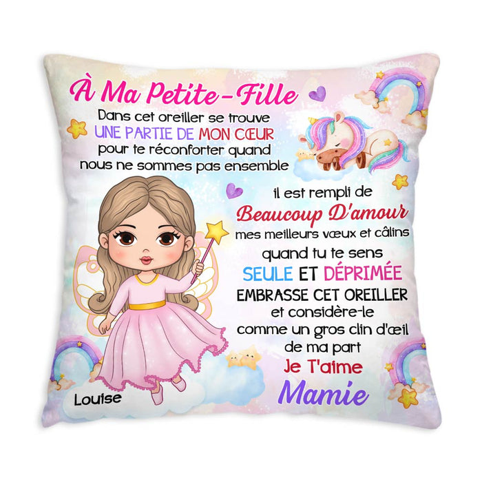 Personalized Gift For Granddaughter Little Fairy Princess French Pillow 31028 1