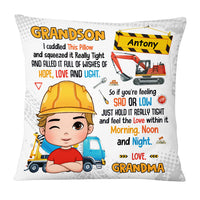 Personalized Gift For Grandson Construction Hug This Pillow 31032 thumb 1