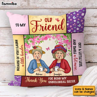Personalized Friend Gift Thank You For Being My Unbiological Sister Pillow 31038 thumb 1