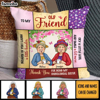 Personalized Friend Gift Thank You For Being My Unbiological Sister Pillow 31038 thumb 1
