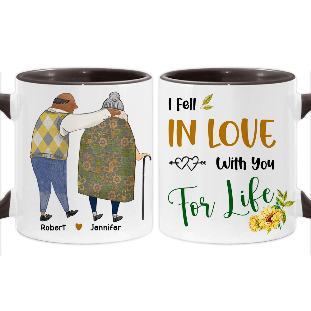 Personalized Couple Gift I Fell In Love With You For Life Mug 31045 Primary Mockup