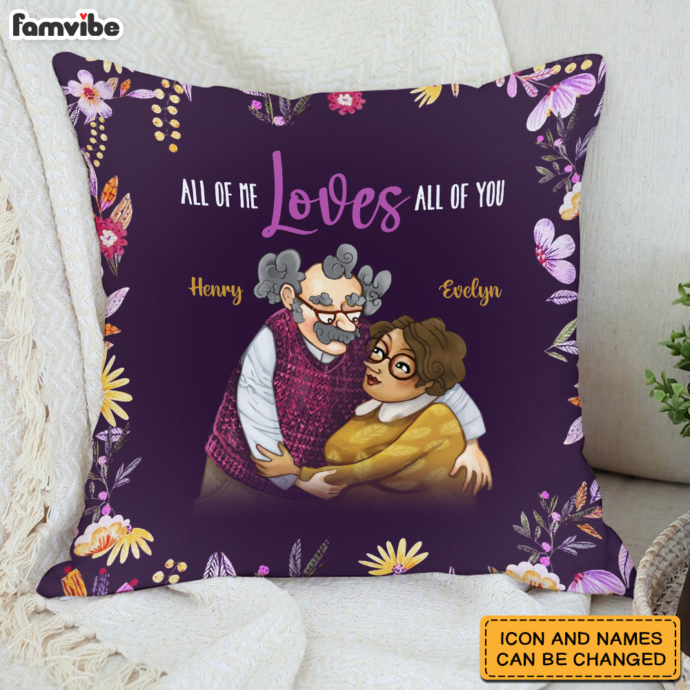 Personalized Couple All Of Me Loves All Of You Pillow 31052 Primary Mockup