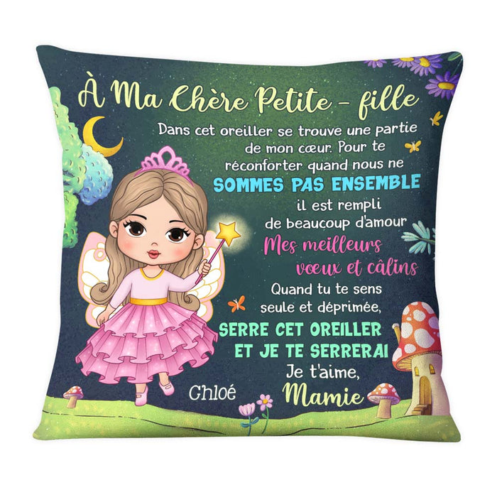 Personalized French Gift For Fairy Granddaughter Ma Chère Petite-fille Pillow 31057 1
