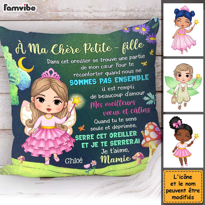 Personalized French Gift For Fairy Granddaughter Ma Chère Petite-fille Pillow 31057 1