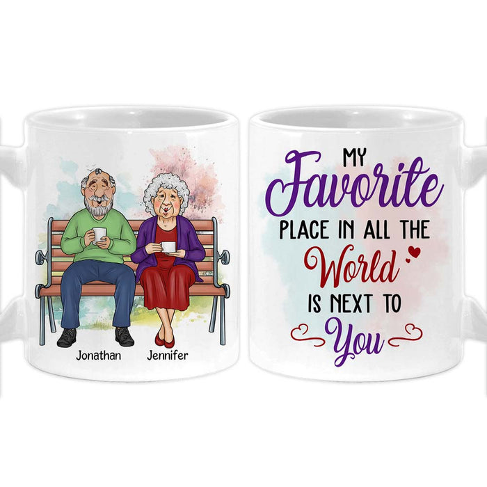 Personalized Couple My Favorite Place In All The World Is Next To You Mug 31060 1