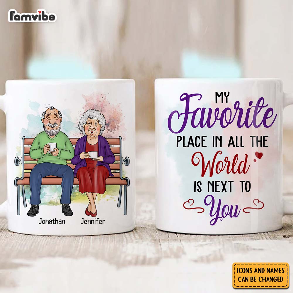 Personalized Couple My Favorite Place In All The World Is Next To You Mug 31060 Primary Mockup