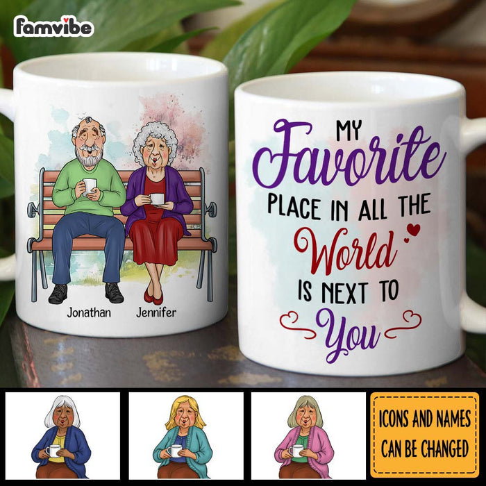 Personalized Couple My Favorite Place In All The World Is Next To You Mug 31060 1