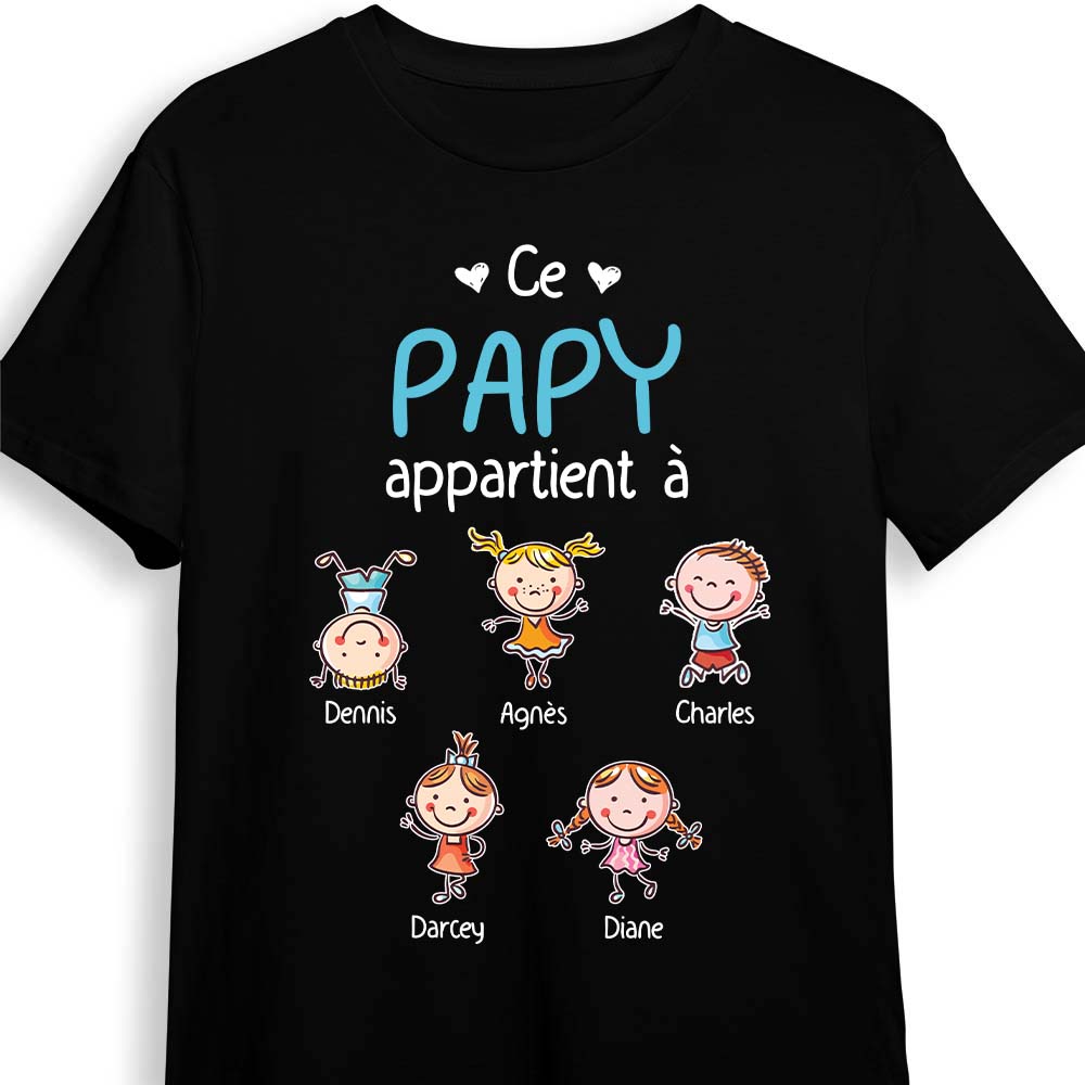 Personalized Gift For Papy French Grandpa Belongs Shirt Hoodie Sweatshirt 31062 Primary Mockup