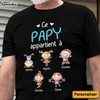Personalized Gift For Papy French Grandpa Belongs Shirt - Hoodie - Sweatshirt 31062 thumb 1